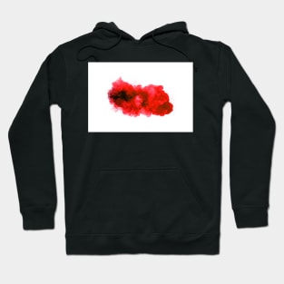 Abstract red hot explosion with sparks isolated on black background Hoodie